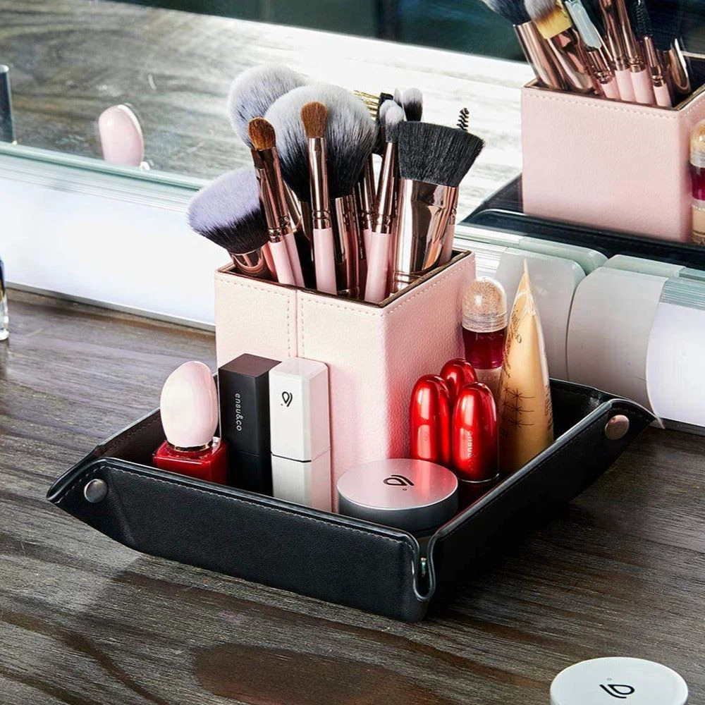 PU Leather Jewelry Case Storage Tray