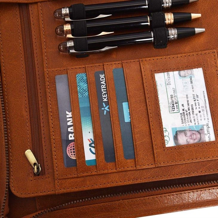 Faux Leather Folder Personalized