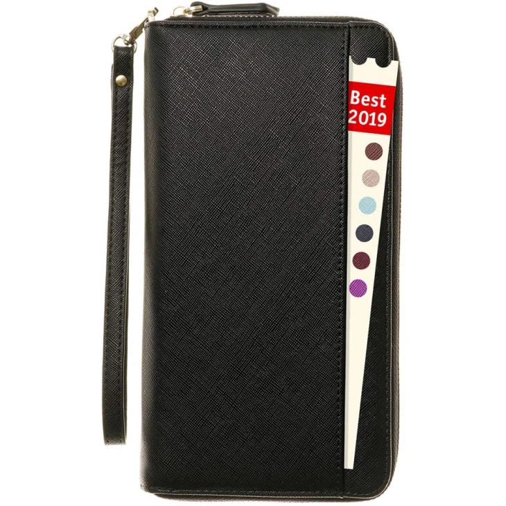 Faux Leather Travel Wallet
