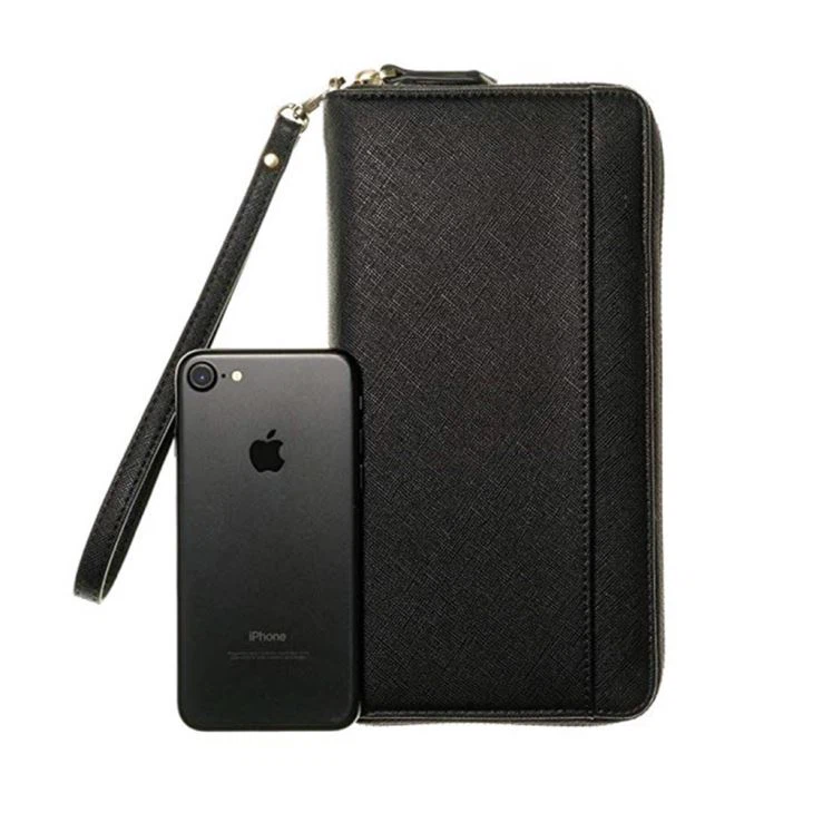 Faux Leather Travel Wallet