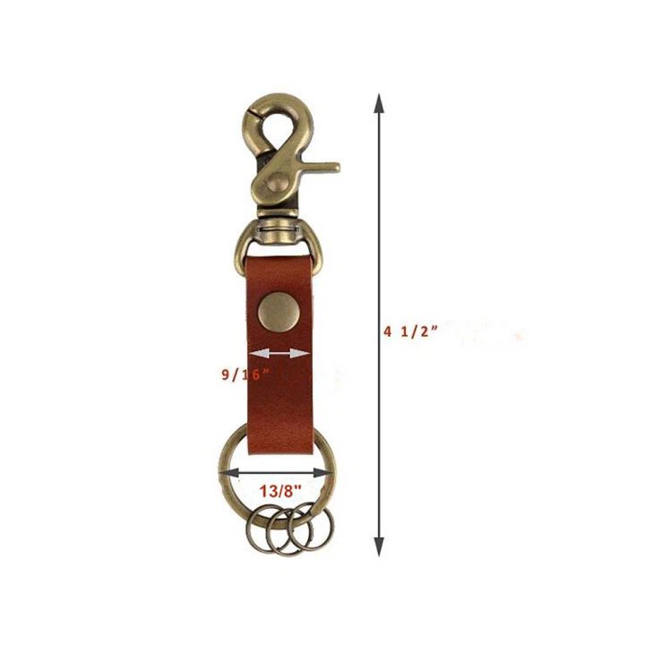 	 leather custom key chain