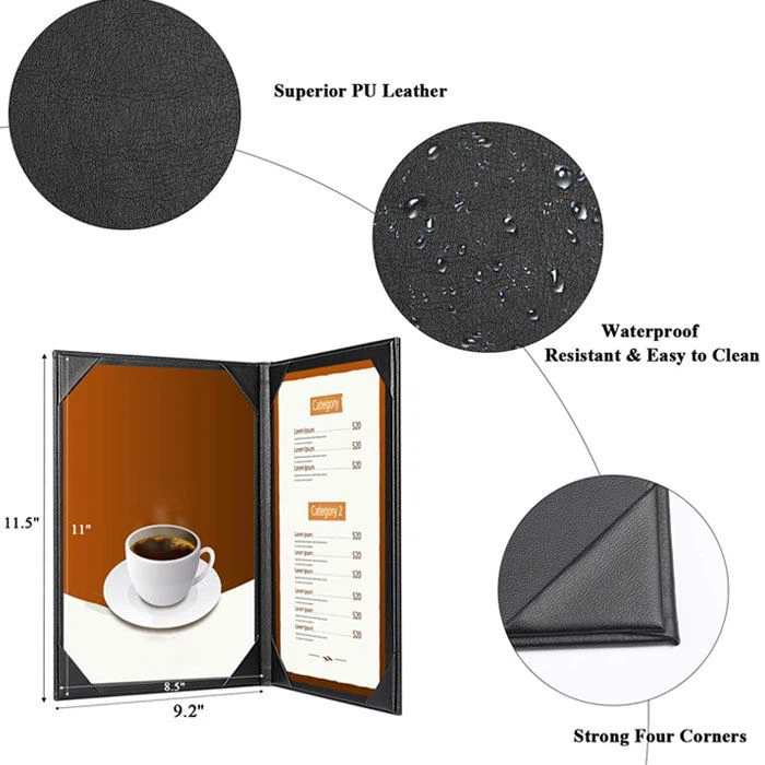 8.5X 11 Restaurant Menu Covers