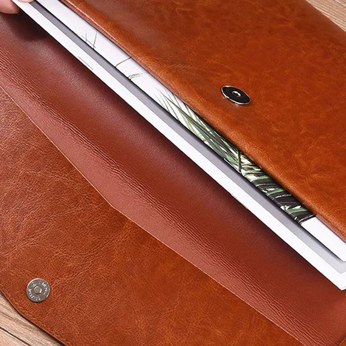 Envelope Leather A4 Document Bag