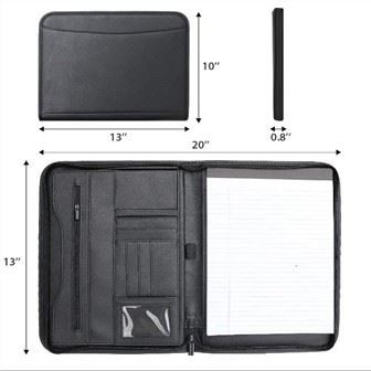 A4 Padfolio Zapinane na zamek portfolio