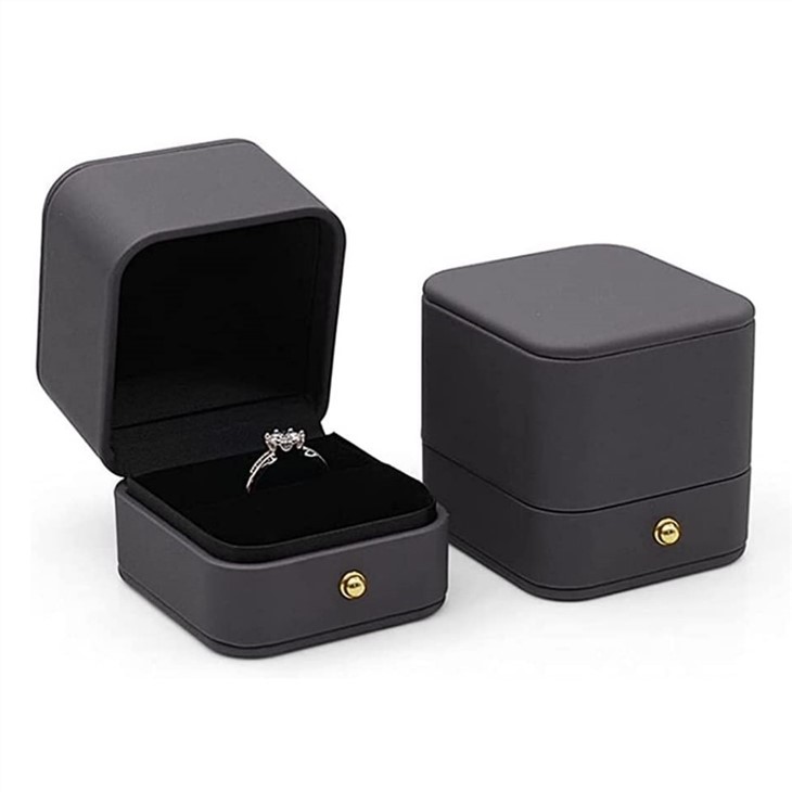 Leather Engagement Ring Box
